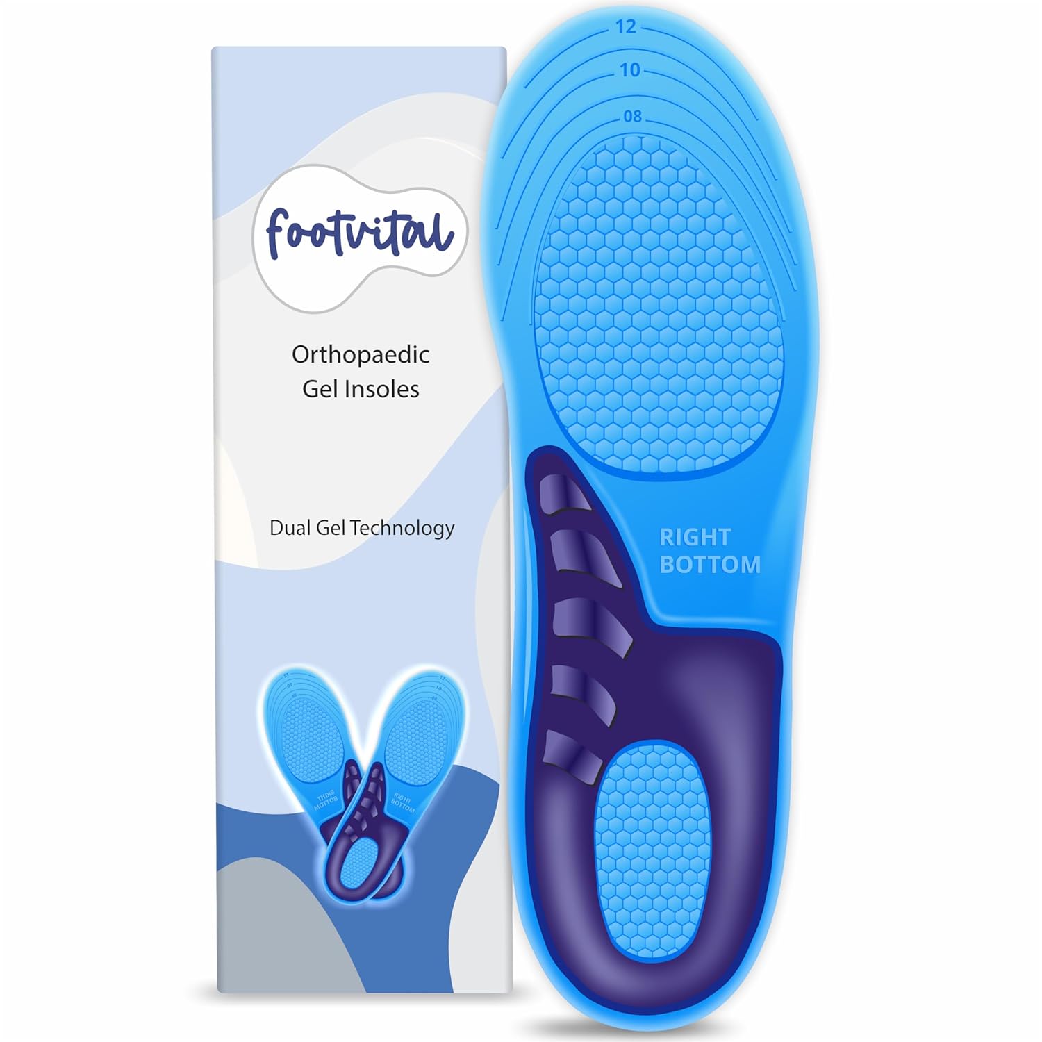 Shoprythm foot Vital Footvital Orthopedic Gel Insoles Shoprythm foot Vital Footvital Orthopedic Gel Insoles